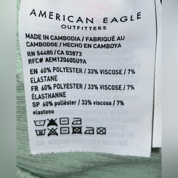 American Eagle Light Green Ribbed & Cropped Tank Top - Picture 8 of 8